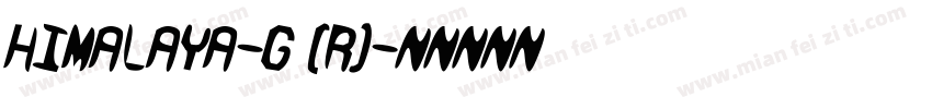 Himalaya-G (R)字体转换